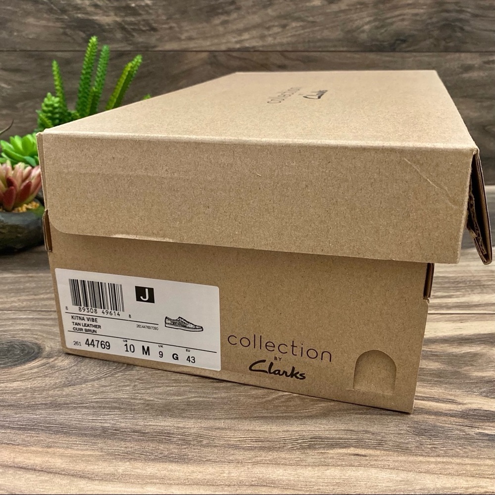 NIB Clarks Kitna Vibe Casual Comfort Sneakers Tan - Picture 10 of 10